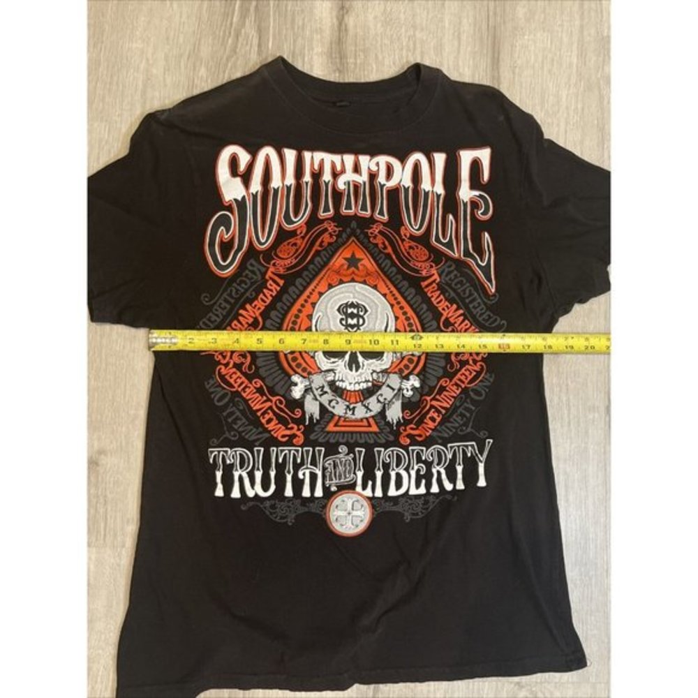 Southpole Shirt Size XL Back Graphic T-shirt Truth And Liberty - Picture 5 of 6